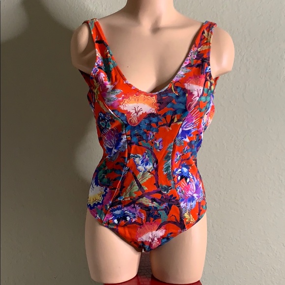 Floral Swimsuit/Bodysuit - Picture 1 of 3